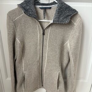 Kuhl Women's Teddy Jacket in Cream and Gray